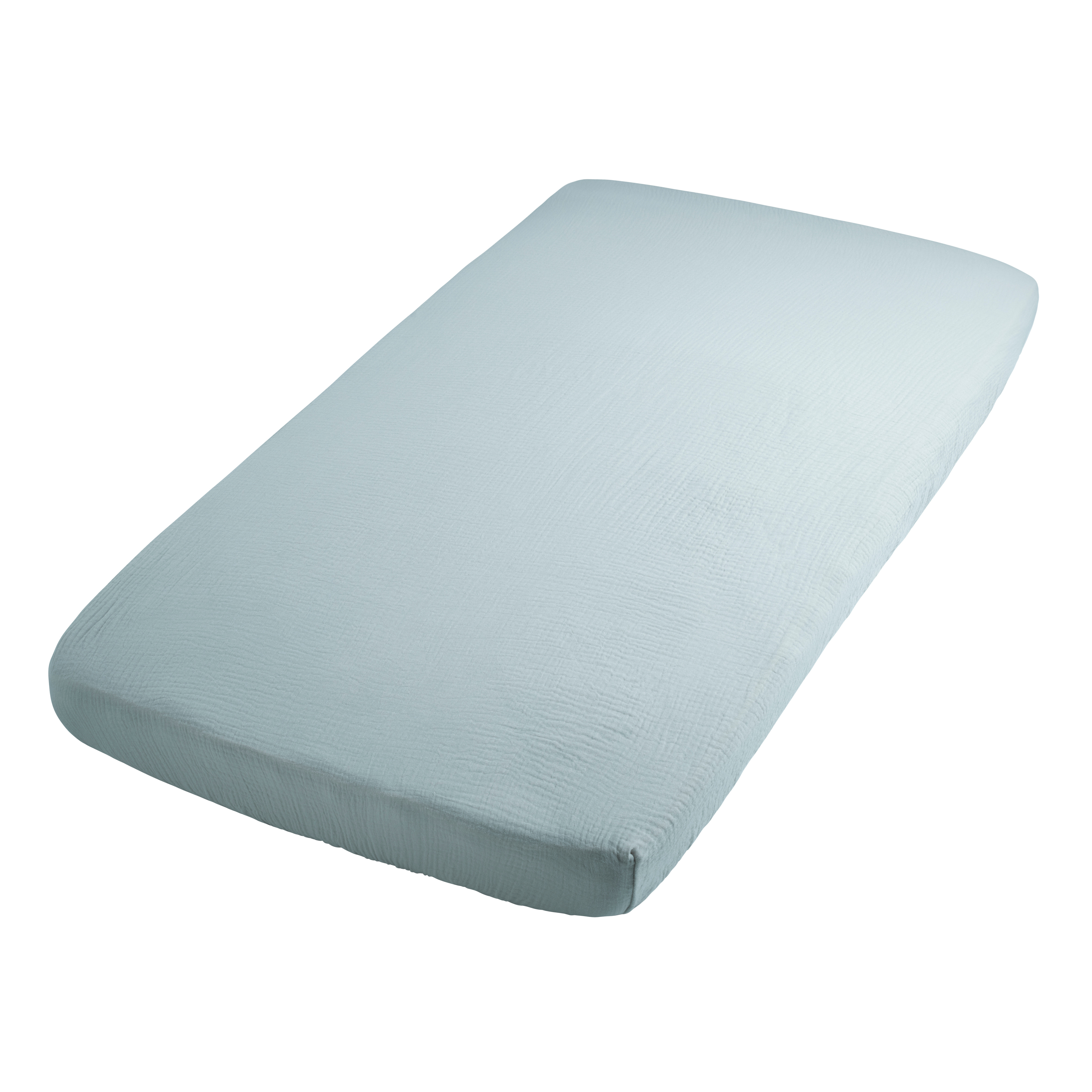 Fitted sheet Fresh ECO misty blue - 60x120